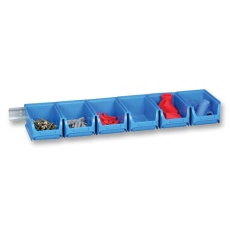 【PROFIPLUS SET 2/7】BIN SET WITH METAL WALL RAIL 6PCS