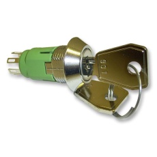 【IRL-5-M-S-2】KEYSWITCH DPDT TAPER BEZEL SAME KEY