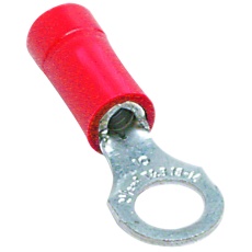 【18RA-14】TERMINAL RING TONGUE 1/4IN CRIMP RED