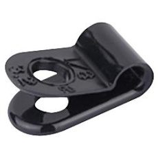 【N4NY-002-0-C】CABLE CLAMP NYLON 6.6 0.125inch BLACK
