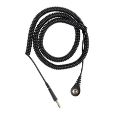 【09682.】GROUND CORD 4MM 24FT BLACK