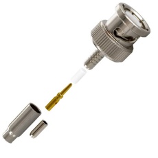 【031-315-1005】RF/COAXIAL BNC PLUG STRAIGHT 50 OHM CRIMP