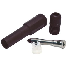 【BU-32603-0.】4MM SHROUDED BANANA PLUG 20A BLACK