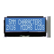 【MCCOG21605C6W-BNMLWI】LCD COG 2X16 NEG STN W B/L I2C