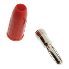【455-102】BANANA PLUG 15A STUD RED