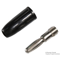 【455-103】BANANA PLUG 15A STUD BLACK