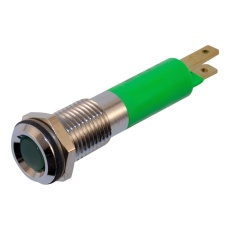 【WL-19010251】PANEL MOUNT INDICATOR LED 8MM GREEN 12V