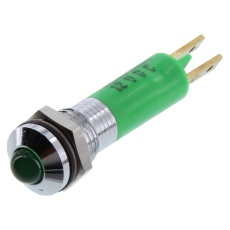 【WL-19040251】PANEL MOUNT INDICATOR LED 8MM GREEN 12V