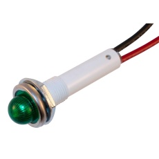 【WL-6091M5-24V】PANEL MOUNT INDICATOR LED 9.65MM GREEN 28V