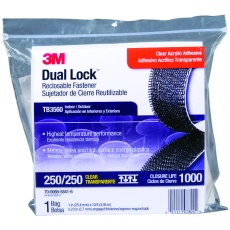 【TB3560.】DUAL LOCK RECLOSABLE FASTENER CLEAR 25.4MM