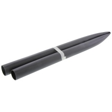 【HS40-400-4】HEAT SHRINK TUBING 38.1MM ID PO BLACK 48inch