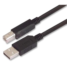 【CAUBLKAB-05M】CABLE USB TYPE A MALE TO B MALE 0.5M