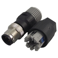 【SACC-M12MS-4QO-0 75-M】PLUG M12 PLUSCON A CODE 4 WAY