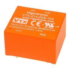 【VTX-214-005-118】AC-DC CONV FIXED 1 O/P 5W 18V