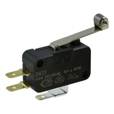 【D433-R1RD-G2】MICROSWITCH LEVER SPDT 6A 250VAC