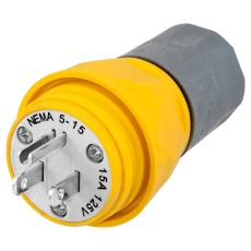 【HBL14W47A】STR BLADE PLUG NEMA 5-15P 15A 125V