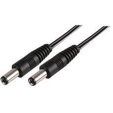 【PPW00025】POWER CORD 2.1MM DC PLUG 1M BLK