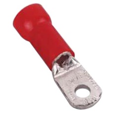 【RD167】TERMINAL RING TONGUE STUD 8 RED