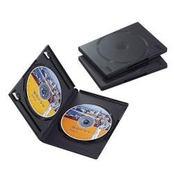 【CCD-DVD04BK】DVDトールケース(2枚収納)[3個入り]ブラック