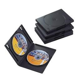 【CCD-DVD05BK】DVDトールケース(2枚収納)[5個入り]ブラック