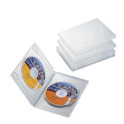 【CCD-DVD05CR】DVDトールケース(2枚収納)[5個入り]クリアー