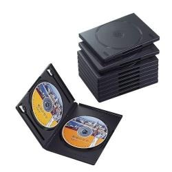 【CCD-DVD06BK】DVDトールケース(2枚収納)[10個入り]ブラック