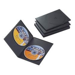 【CCD-DVDS05BK】スリムDVDトールケース(2枚収納)[5個入り]ブラック