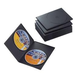 【CCD-DVDS06BK】スリムDVDトールケース(2枚収納)[10個入り]ブラック