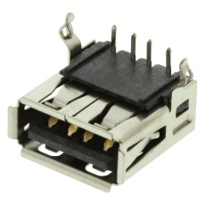 【UE27-AC54-10H】USB CONN 2.0 TYPE A RCPT R/A THT