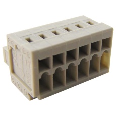 【734-106】TERMINAL BLOCK PLUGGABLE 6POS 14AWG