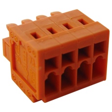 【734-204】TERMINAL BLOCK PLUGGABLE 4POS 14AWG