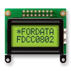 【FC0802C00-FHYYBW-51*R】DISPLAY ALPHANUMERIC 8X2 YELLOW GRN