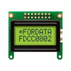 【FC0802C00-FHYYBW-51*K】DISPLAY ALPHANUMERIC 8X2 YELLOW GRN