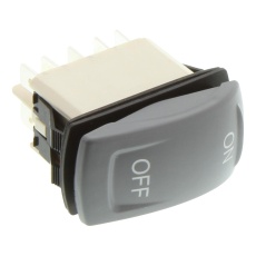 【KR47DAKEFG24N01XX02】ROCKER SWITCH DPDT 10A 24VDC GREY