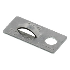 【TC105】CABLE TIE MOUNT ALUMINIUM SILVER