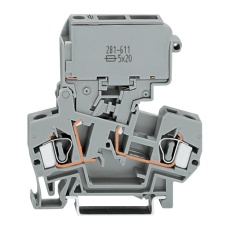 【281-611/281-541】TERMINAL BLOCK FUSED 2POS 28-12AWG