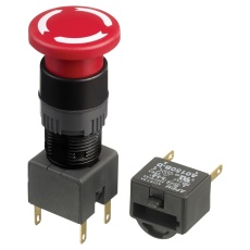 【A01ES-DM+A0154B-D】EMERGENCY STOP SW DPST-NO 6A 250VAC