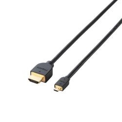 【DH-HD14EU15BK】イーサネット対応HDMI-Microケーブル(A-D)1.5m