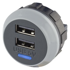 【PVPRO-D】USB CHARGER RCPT 2PORT 5VDC BLACK