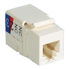 【50-10795】RJ11 VOICE & DATA INSERT WHITE