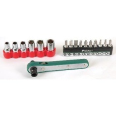 【22-3990】17 Piece Offest Ratchet Screwdriver and Socket Set