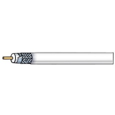 【24-10211】1000Ft RG-G/U Coax Cable CCS 18AWG 60% Aluminum Braid White