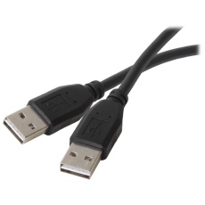 【83-17330】3 Black USB Reversible A Male to A Male Cable