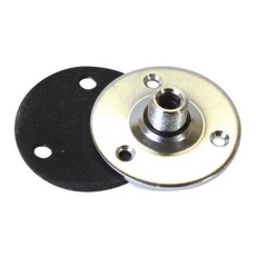 【35-7001】Microphone Mounting Flange - 5/8inch x 27 TPI - Silver