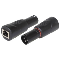 【24-16312】3 Pin Male XLR to RJ45 DMX Adapter