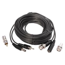 【AVC-25】25ft CCTV Cable Video Power BNC-to-RCA with Adapters