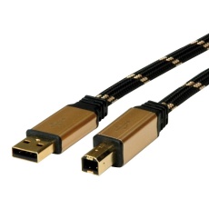 【11.02.8802】USB CABLE 2.0 A PLUG-B PLUG 1.8M BLUE