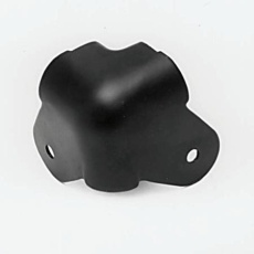 【C1819K】Two Leg Wrap Around Black Metal Cabinet Corner Protector