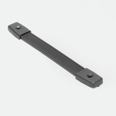 【H1014N】Rubber Strap Handle - 10 1/4inch Length Including End Caps - Nickel