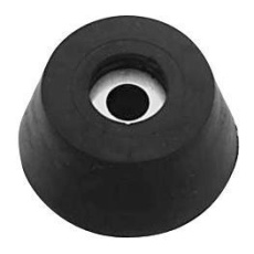 【F1615】Rubber Foot with Metal Washer - 1 11/16inch Diameter x 3/4inch Thickness